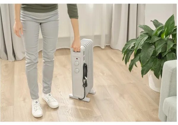 Sencor - Olejový ohrievač so 7 rebrami 600/900/1500W/230V biela