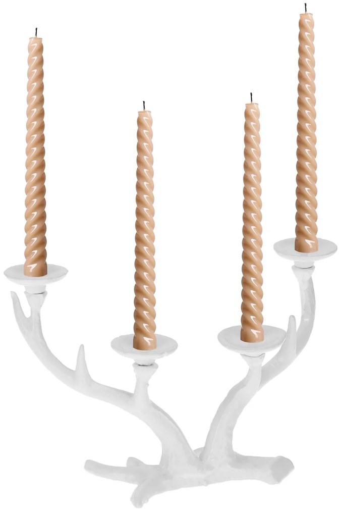 Svietnik jelení paroh RD39685, biela