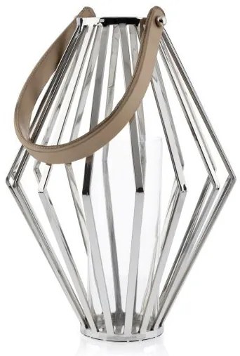 LAMPÁŠ GEO 41X31 CM STRIEBORNÁ
