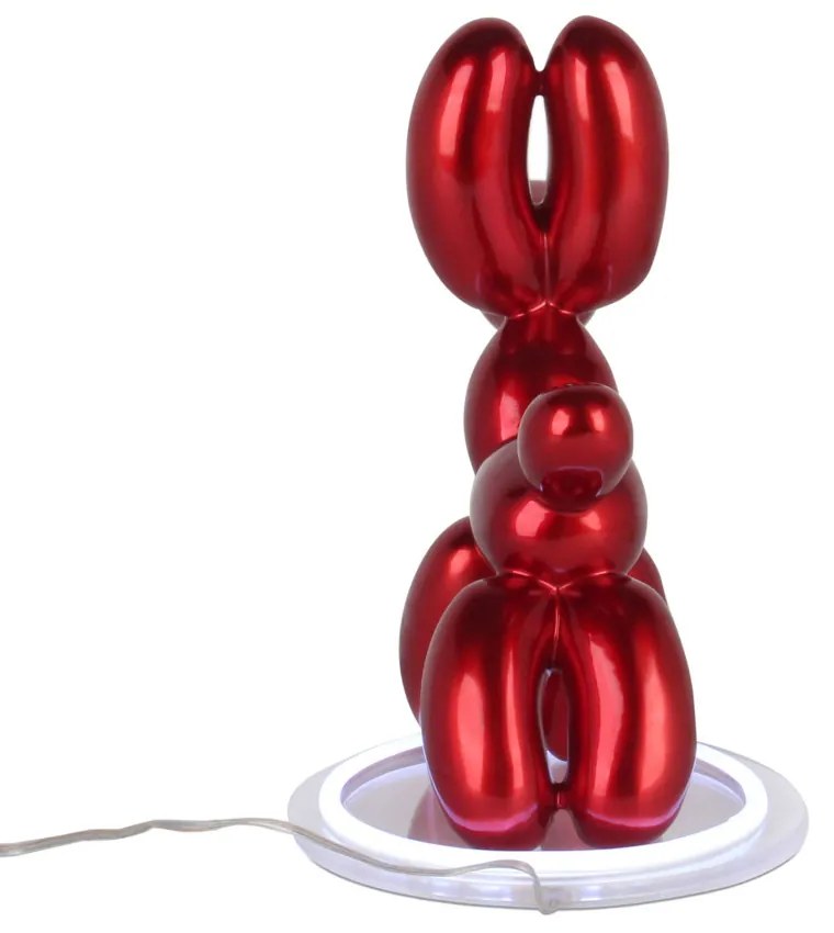 Dizajn LED svietidlo DOG POP ART red