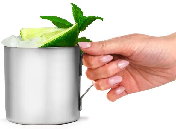 Bar@drinkstuff Nerezový Moscow Mule pohár 350ml /12.3oz Množstvo: 1 ks