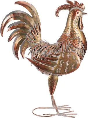 Kohút 53 cm - kovová záhradná dekorácia