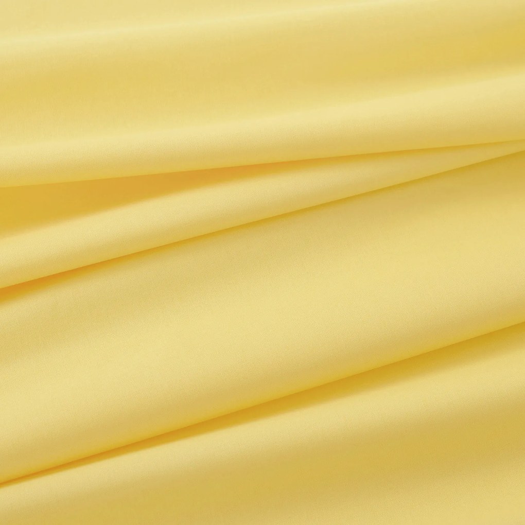 Goldea bavlnená napínacia plachta - žltá 90 x 200 cm
