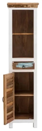 furniture-nabytek.cz - Masívna kúpeľňová skrinka Perth z recyklovaného dreva, lakovaná, biela / farebná