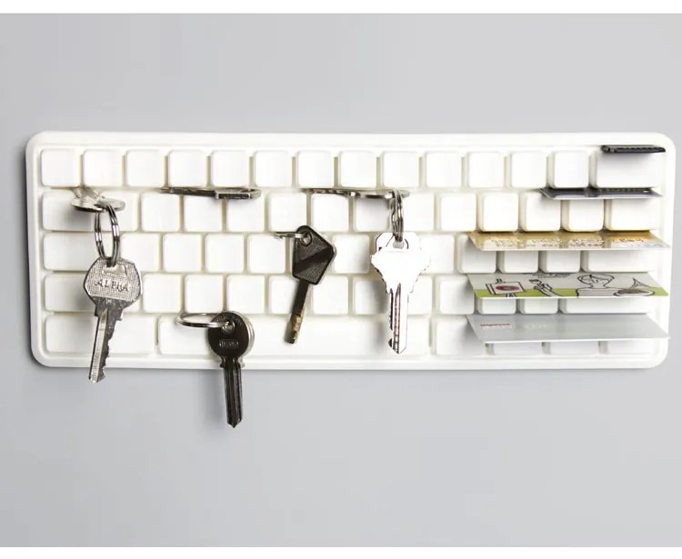 Vešiačik na kľúče Qualy Keys Board, biely