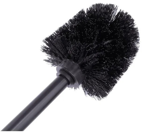 Erga Madera, toaletná WC kefa na postavenie, čierna-hnedá, ERG-YKA-P.MADERA-BLK