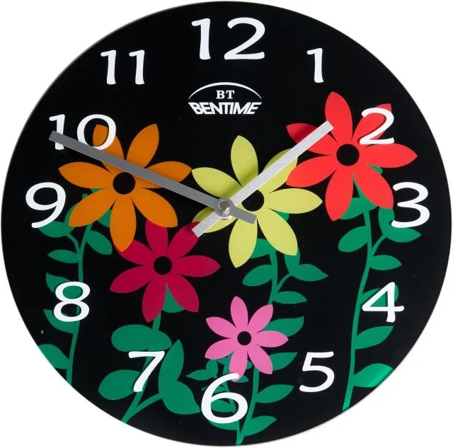 Nástenné hodiny Bentime AR295B Kvet