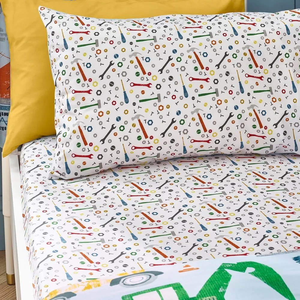 Napínacia detská plachta na jednolôžko 90x190 cm Digger Dreams – Catherine Lansfield