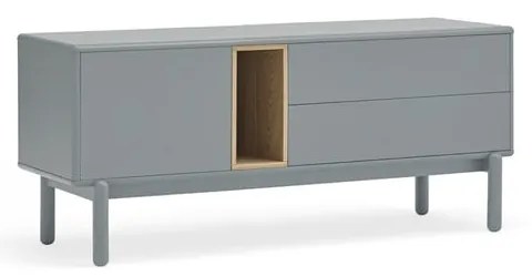 Modrý/sivý TV stolík 140x56 cm Corvo – Teulat