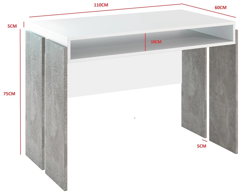PC stolík Ramea (dub platinum grange + čierna). Akcia -20%. Vlastná spoľahlivá doprava až k Vám domov. 1055240