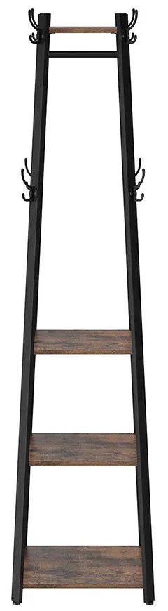 Stojanový vešiak s policami 43×43×180 cm