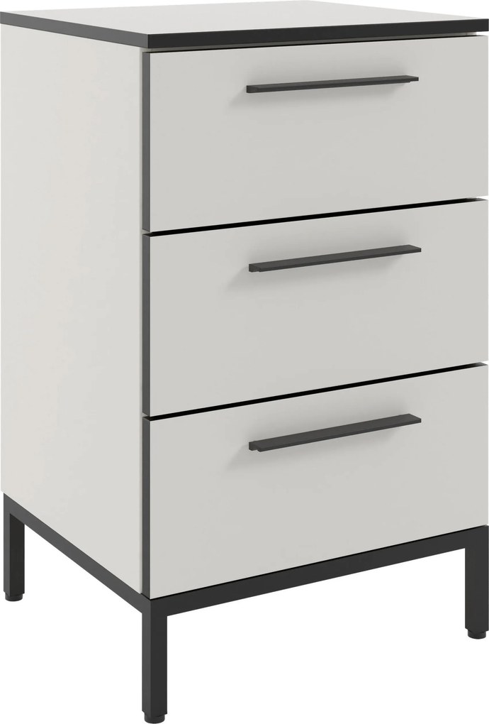XXXLutz NOČNÝ STOLÍK, biela, 45/72,4/40 cm - Nočné stolíky - 001724000441