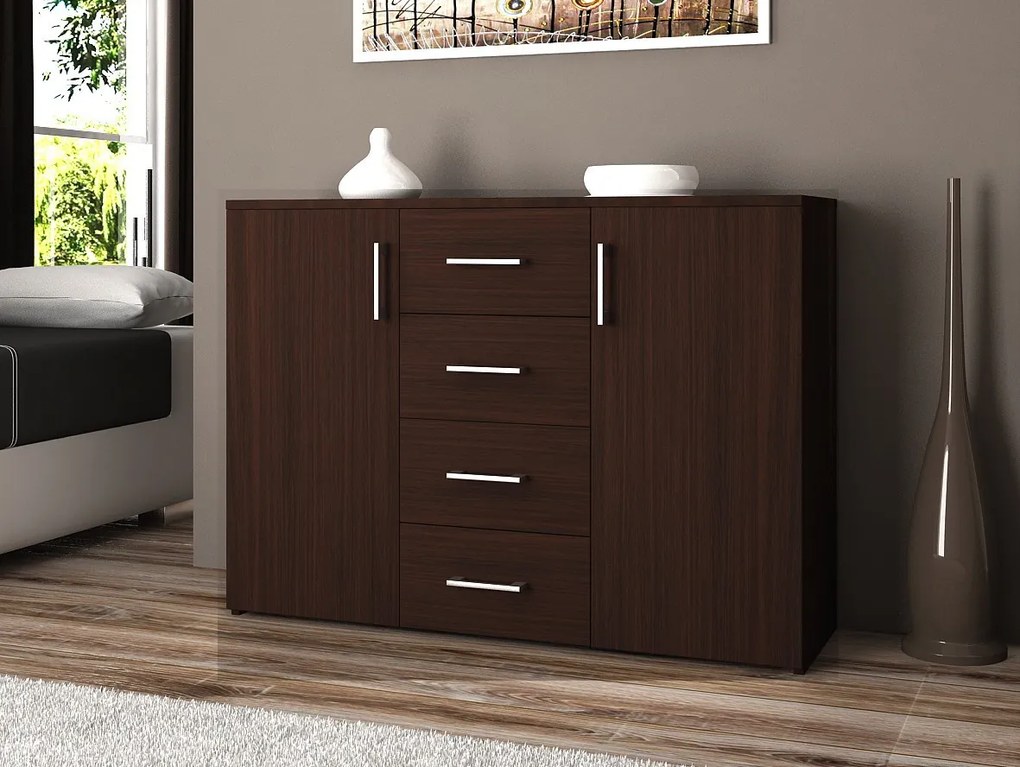 Komoda Kiran (wenge). Akcia -14%. Vlastná spoľahlivá doprava až k Vám domov. 1068567