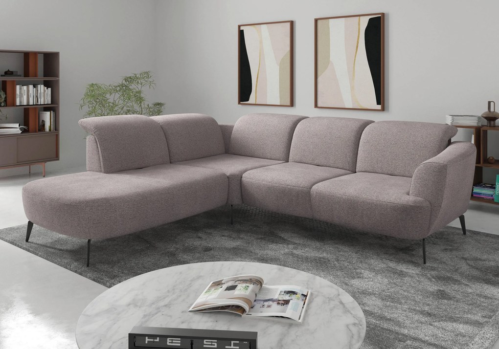 XXXLutz ROHOVÁ SEDAČKA, textil, strieborná Sit & More - Sedačky - 00014401853D