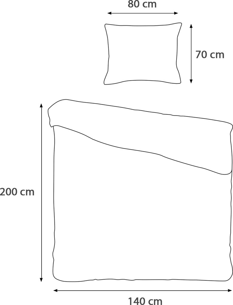 SATÉNOVÉ OBLIEČKY MARSELA EXCLUSIVE 140X200 CM, 1KS 70X80 CM BIELE