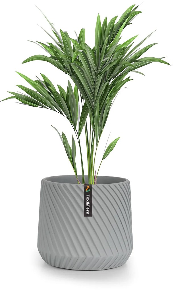 Fox & Fern Heusden, kvetináč, Polystone, vhodný pre rastliny, ručná výroba