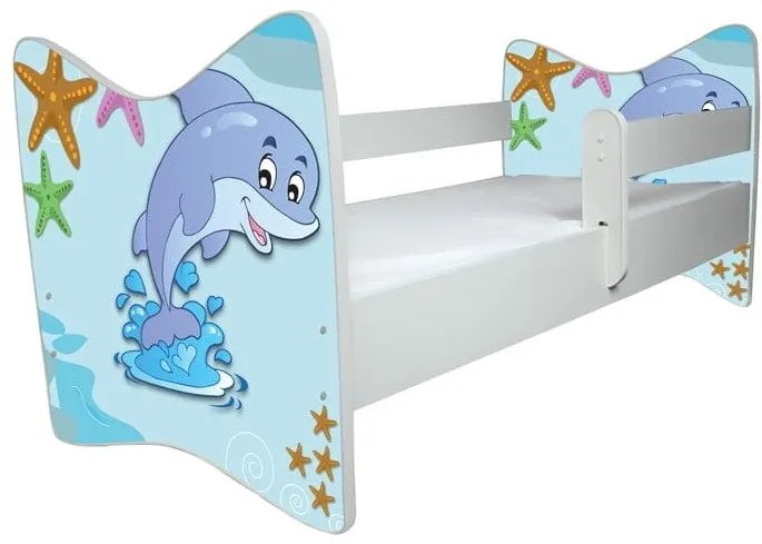 Raj posteli Detská posteľ  " Delfin " DLX biela