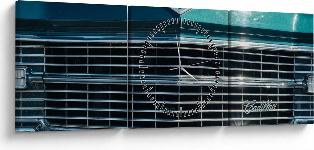 Obraz - Cadillac (s hodinami) (90x30 cm)