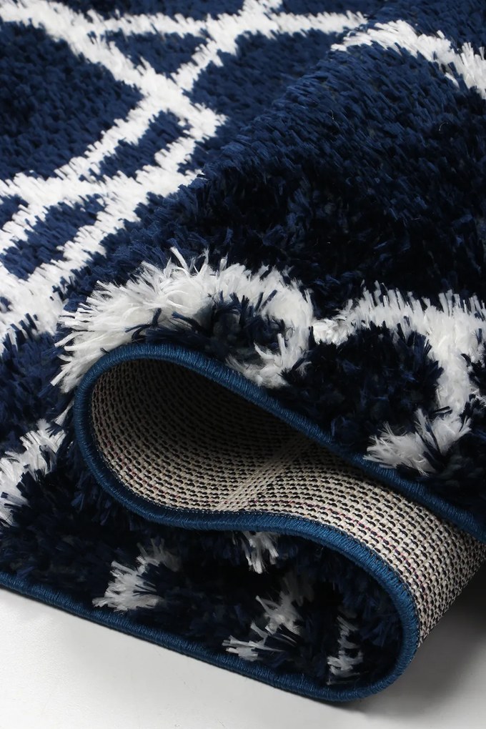 Koberec Boho 610 NAVY BLUE/CREAM rozmery koberec: 200x290 cm