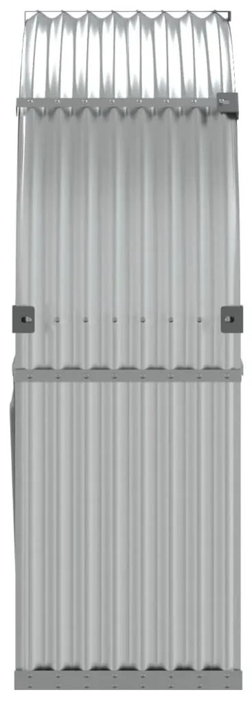 Držiak na polená strieborný 120x45x140 cm pozinkovaná oceľ