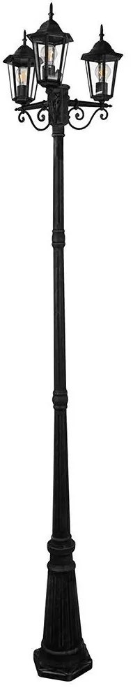 Polux Vonkajšia lampa 3xE27/20W/230V IP43 2,58 m čierna SA1175
