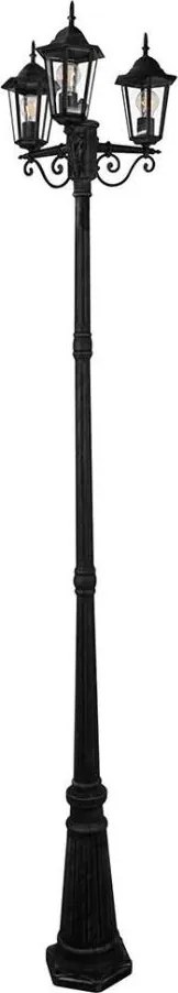 Vonkajšia lampa 3xE27/20W/230V IP43 2,58 m čierna