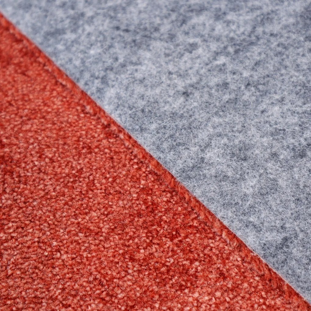 Metrážny koberec Serenade 316, na mieru, šíře 4m, oranžová, filc, obývacia izba, ITC