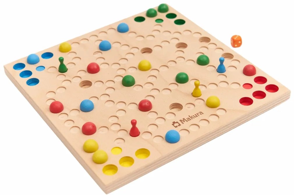 Drevená stolná spoločenská hra GULIČKY