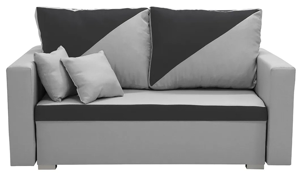 Dvojmiestna rozkladacia pohovka ASTRA2 Strieborná/čierna