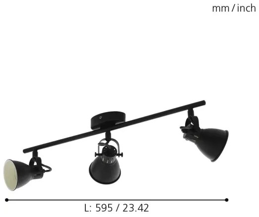 Eglo 98399 - LED Bodové svietidlo SERAS 3xGU10/3,3W/230V