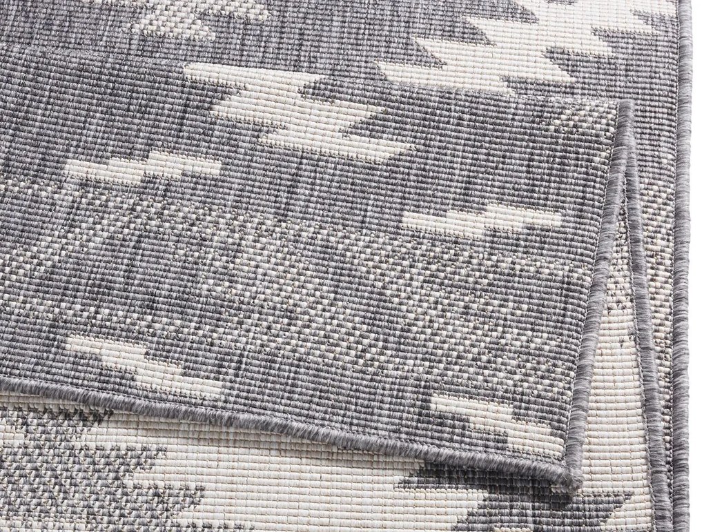 Hanse Home, Kusový koberec Twin Supreme 103428 Malibu grey creme – na von aj na doma, 120x170, šedá, chodba / predsieň