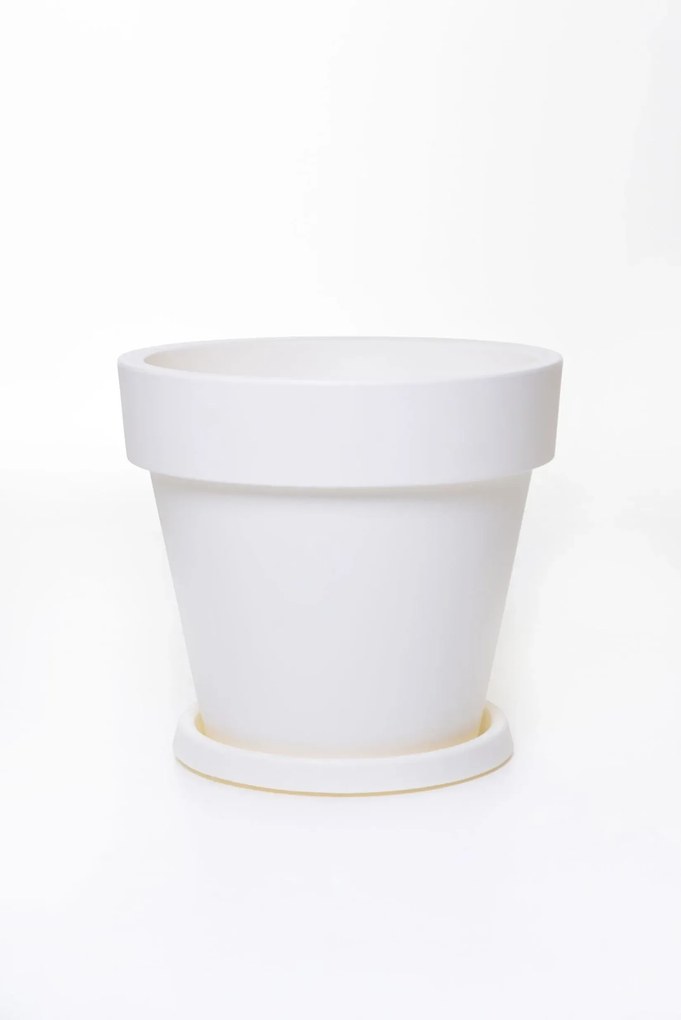 Miska pod kvetináč PLATO, plast, Ø 66 cm, biela Rozmer: 47x5 cm