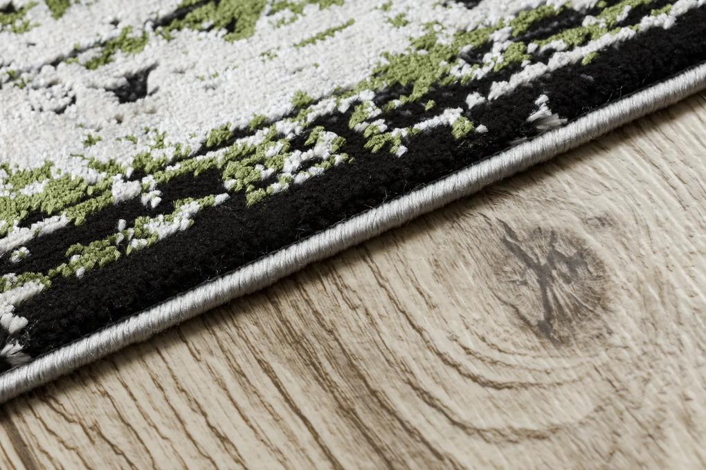 Moderný koberec VINCI 1516 Rozeta vintage - Štrukturálny farba slonoviny / zelená Veľkosť: 140x190 cm
