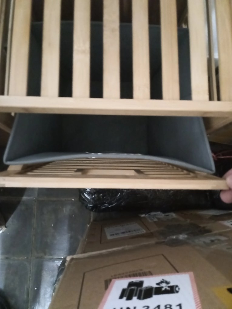 AKCIA Sivý bambusový kôš na bielizeň SOBIKON II. trieda