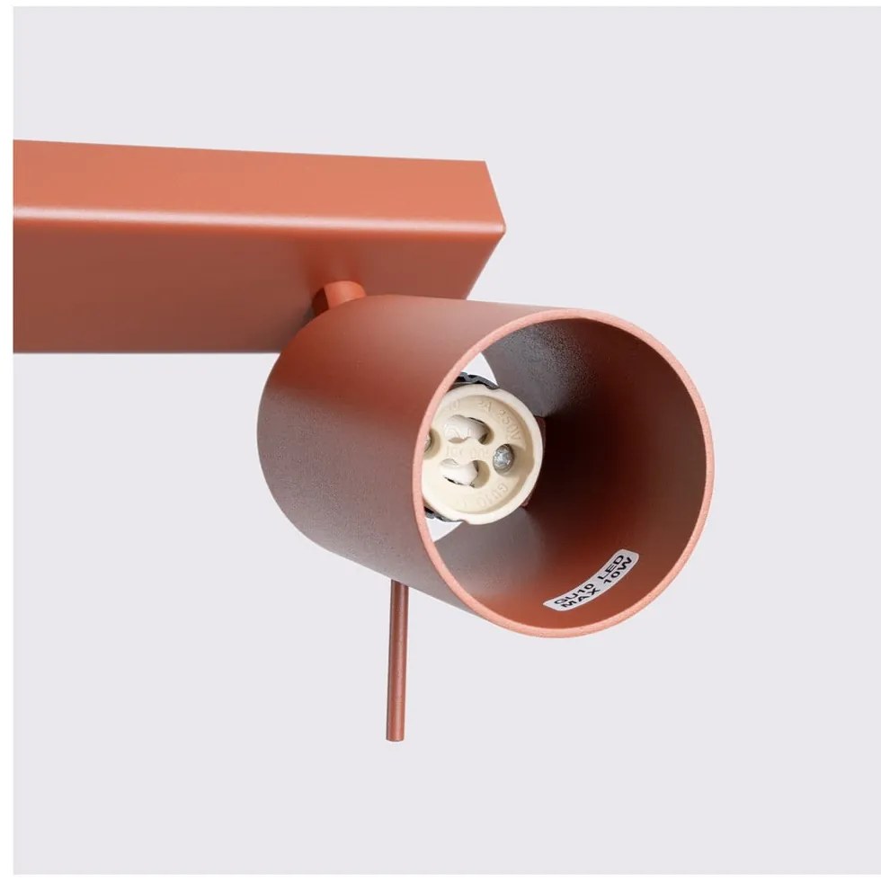 Bodové svietidlo v tehlovej farbe 6x117 cm Etna – Sollux