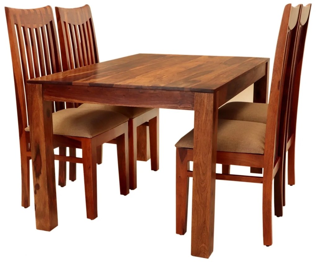 furniture-nabytek.cz - Jedálenský set pre 4 osoby Gani z indického masívu palisander