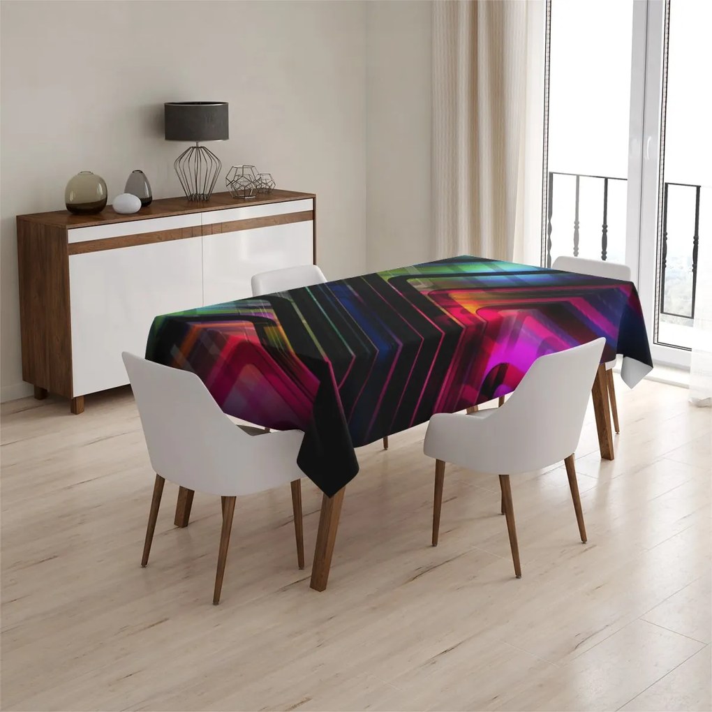 Sablio Obrus Čierne pásiky - 90x90 cm