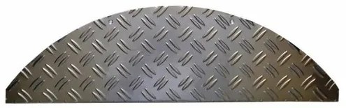 Vopi Nášľap na schody Steel silver, 17,5 x 60 cm