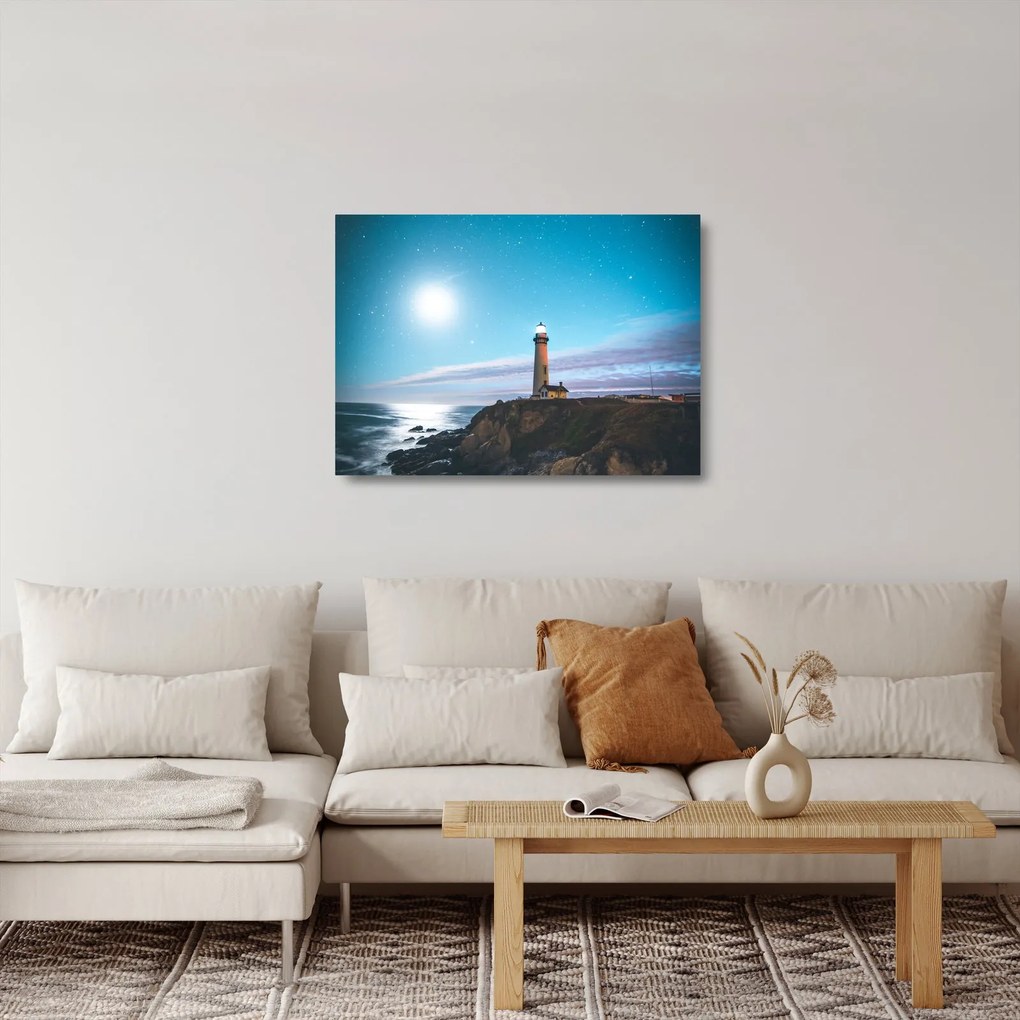 Sklenený obraz majáku (70x50 cm)