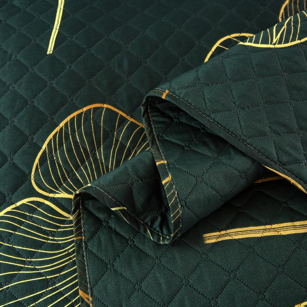 Prehoz na posteľ VENECIA tmavozelený Rozmer: 170 x 210 cm