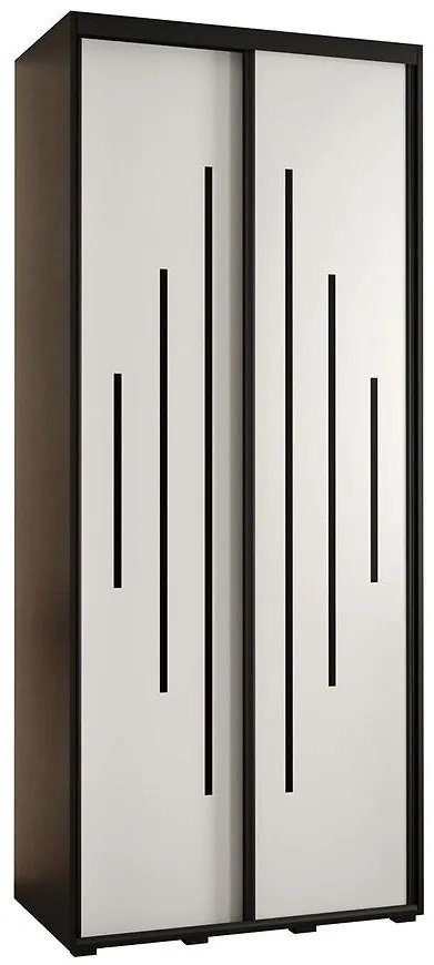 Skriňa 45 Canaris 12 110 čierna/biela/čierna