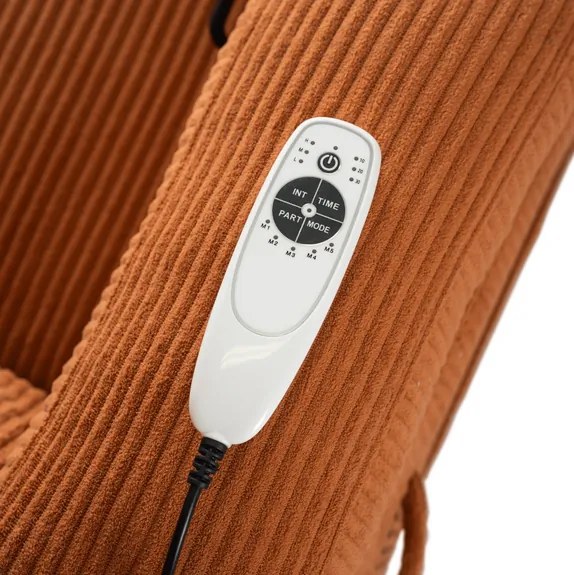 Masážne polohovateľné kreslo ARIEN ryšavý menšester - vintino.sk