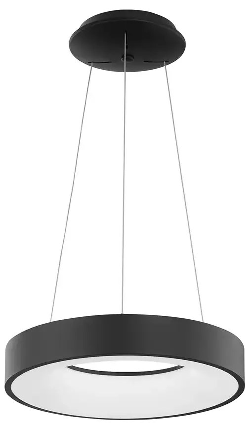 LED luster Rando Thin 38 3000K čierne