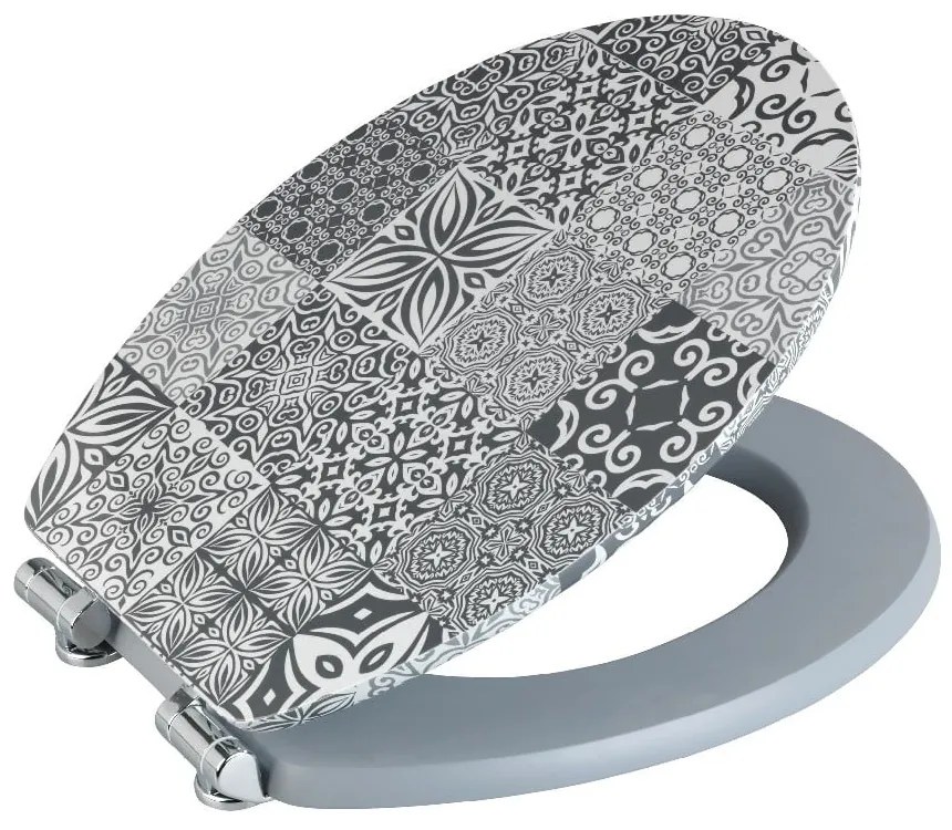 WC sedadlo z drevovláknitej dosky Wenko Portugal, 44 × 37,5 cm