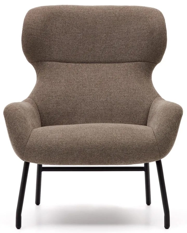 Hnedé kreslo Belina – Kave Home