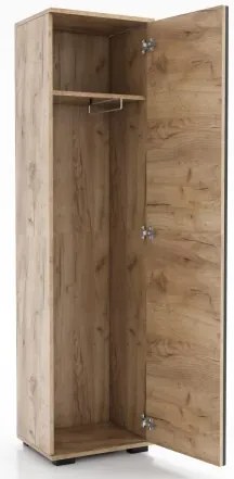 Predsieňová stena PIK1, dub sonoma/policová