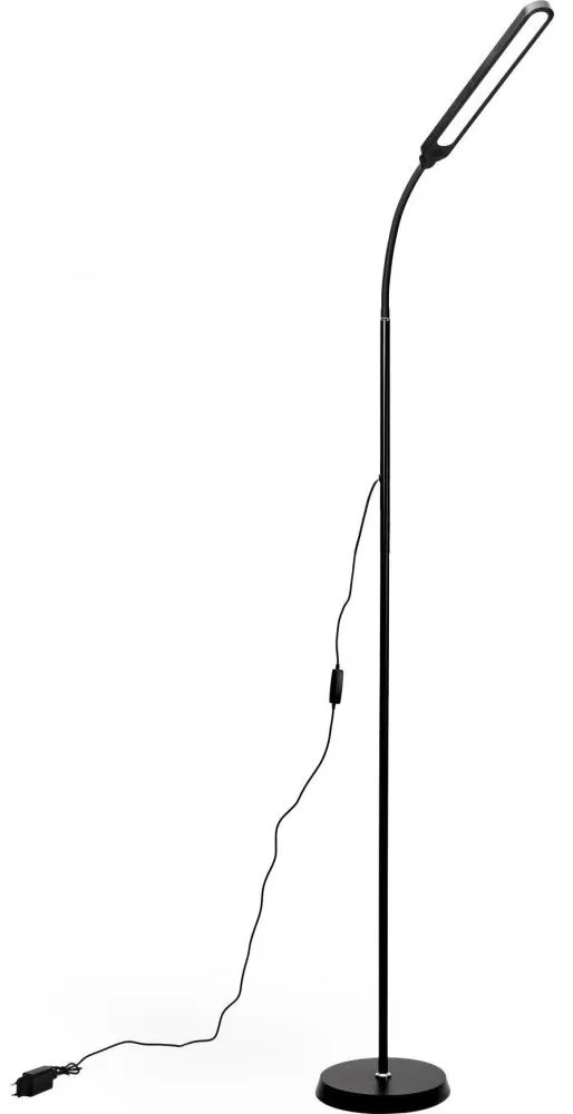 LED Stmievateľná stojacia lampa SIGNUS LED/10W/230V 3000/4500/6500K čierna