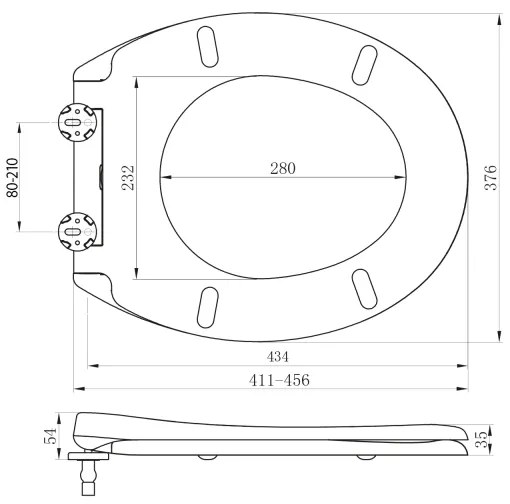 Sapho - WC sedátko ADINA SoftClose biele