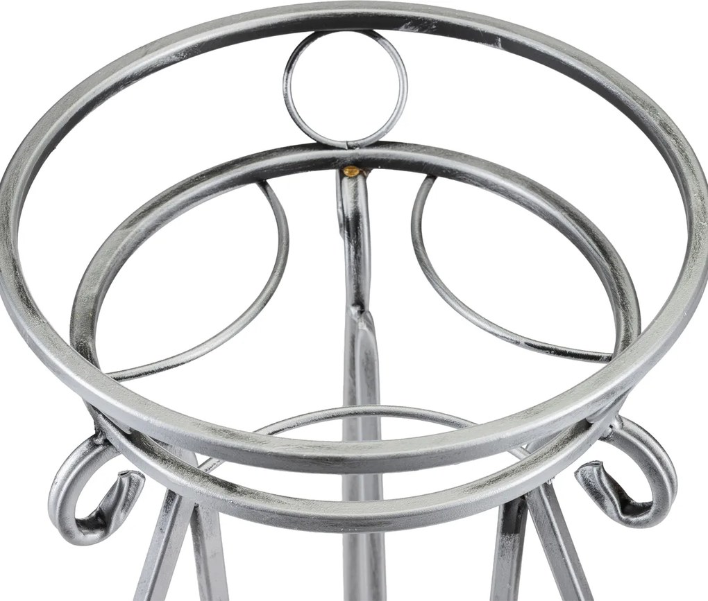 STOJAN NA KVETINÁČ SHANE 62X28 CM STRIEBORNÁ