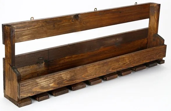 Nástenná polica 28x102 cm smrek hnedá